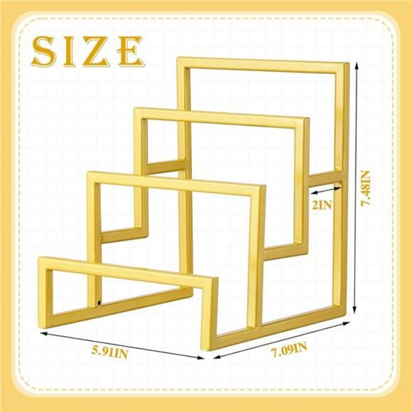 Purse Organizer Display Stand 3 Tier Metal Wallet Rack Handbag Holder Closet 2Pc - Picture 3 of 7